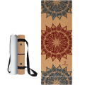 Yugland OEM Service Natural Rubber Back Eco Cork Yoga Mat For Exerciser Non-slip Yoga Mat Eco Friendly